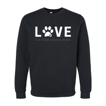 Load image into Gallery viewer, Love is a Four-Legged Word - Cozy Crewneck Sweatshirt