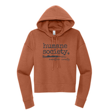 Load image into Gallery viewer, Humane Society Women’s Modest Crop Hoodie – V.I.T.™ Fleece