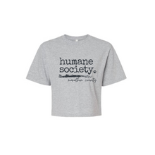 Load image into Gallery viewer, Humane Society Cropped Tee – American Apparel® Women’s Fit
