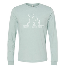 Load image into Gallery viewer, Rescue. Foster. Adopt. - Adult Short and Long Sleeve Tees - CC
