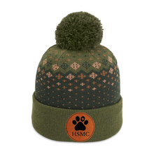 Load image into Gallery viewer, Patterned Beanie w/ HSMC Paw Print Patch
