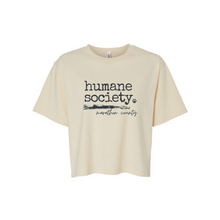 Load image into Gallery viewer, Humane Society Cropped Tee – American Apparel® Women’s Fit
