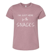 Load image into Gallery viewer, &#39;Just Here for the Snacks&#39; - Youth Apparel
