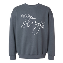 Load image into Gallery viewer, Every Animal Has A Story - Cozy Crewneck Sweatshirt
