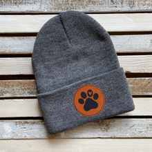 Load image into Gallery viewer, Beanie w/ Paw Print Patch - CC
