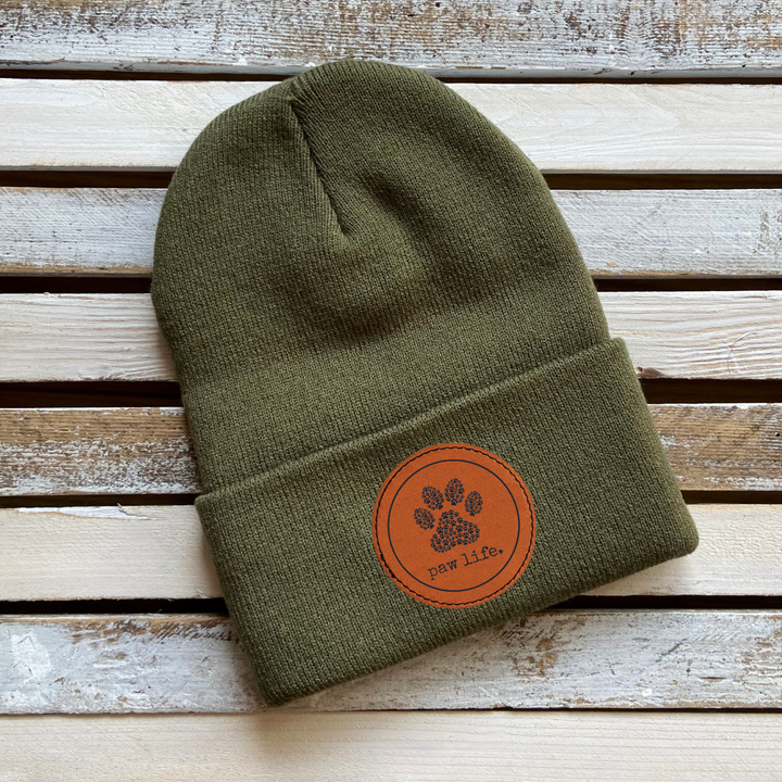Beanie w/ Paw Life Patch - CC