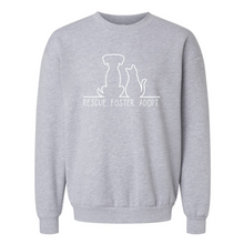 Load image into Gallery viewer, Rescue. Foster. Adopt. - Cozy Crewneck Sweatshirt - CC
