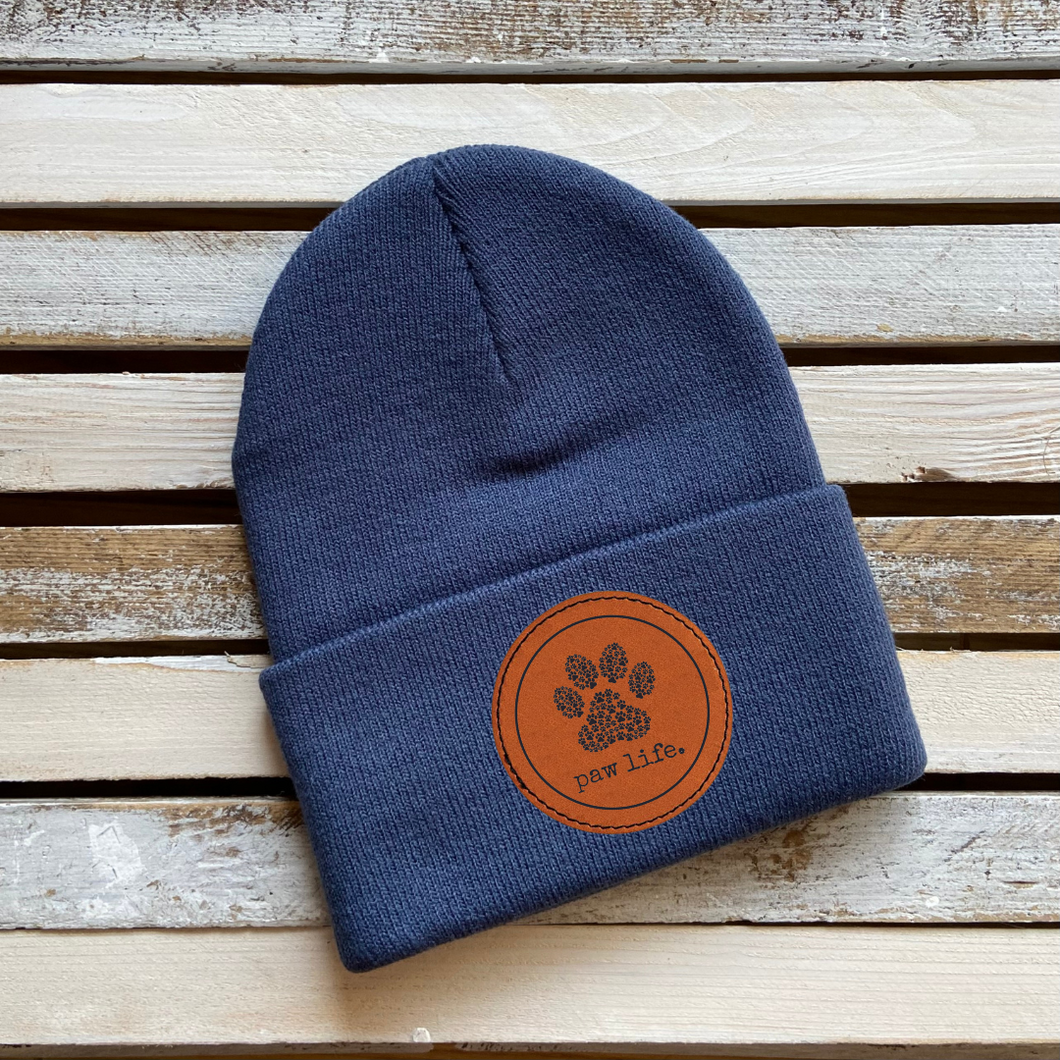 Beanie w/ Paw Life Patch - CC