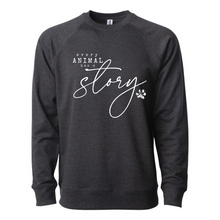 Load image into Gallery viewer, Every Animal Has A Story - Lightweight Crewneck Sweatshirt
