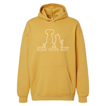 Load image into Gallery viewer, Rescue. Foster. Adopt. - Cozy Hoodie - CC
