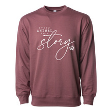 Load image into Gallery viewer, Every Animal Has A Story - Lightweight Crewneck Sweatshirt
