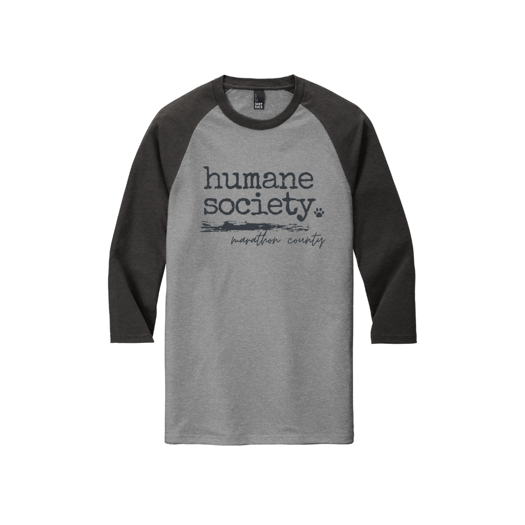 Humane Society 3/4 Sleeve Raglan – Perfect Tri® Blend