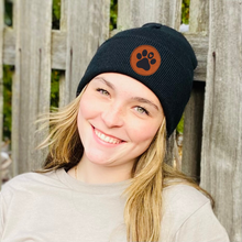 Load image into Gallery viewer, Beanie w/ Paw Print Patch - CC

