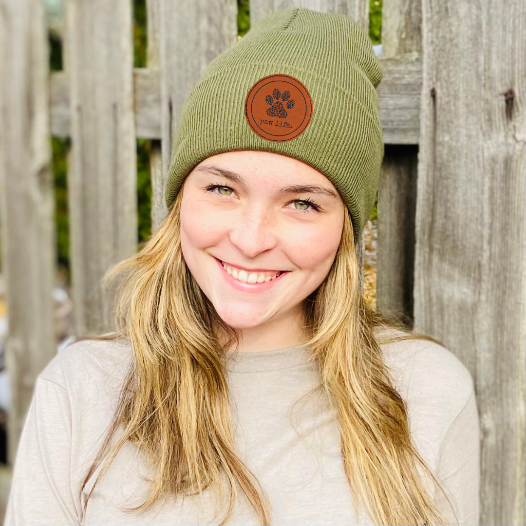 Beanie w/ Paw Life Patch - CC