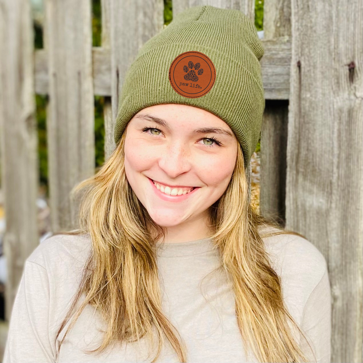 Beanie w/ Paw Life Patch - CC