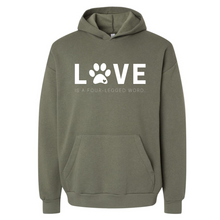 Load image into Gallery viewer, Love is a Four-Legged Word - Cozy Hoodie
