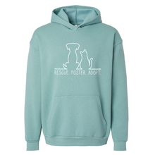 Load image into Gallery viewer, Rescue. Foster. Adopt. - Cozy Hoodie - CC
