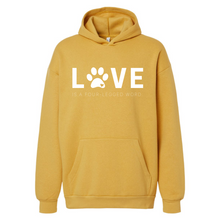 Load image into Gallery viewer, Love is a Four-Legged Word - Cozy Hoodie - CC
