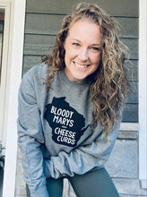 Load image into Gallery viewer, &#39;Bloody Marys &amp; Cheese Curds&#39; Midweight Crewneck Sweatshirt
