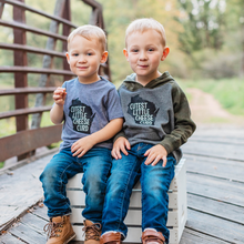 Load image into Gallery viewer, &#39;Cutest Little Cheese Curd&#39; Hoodie - Grey/Camo
