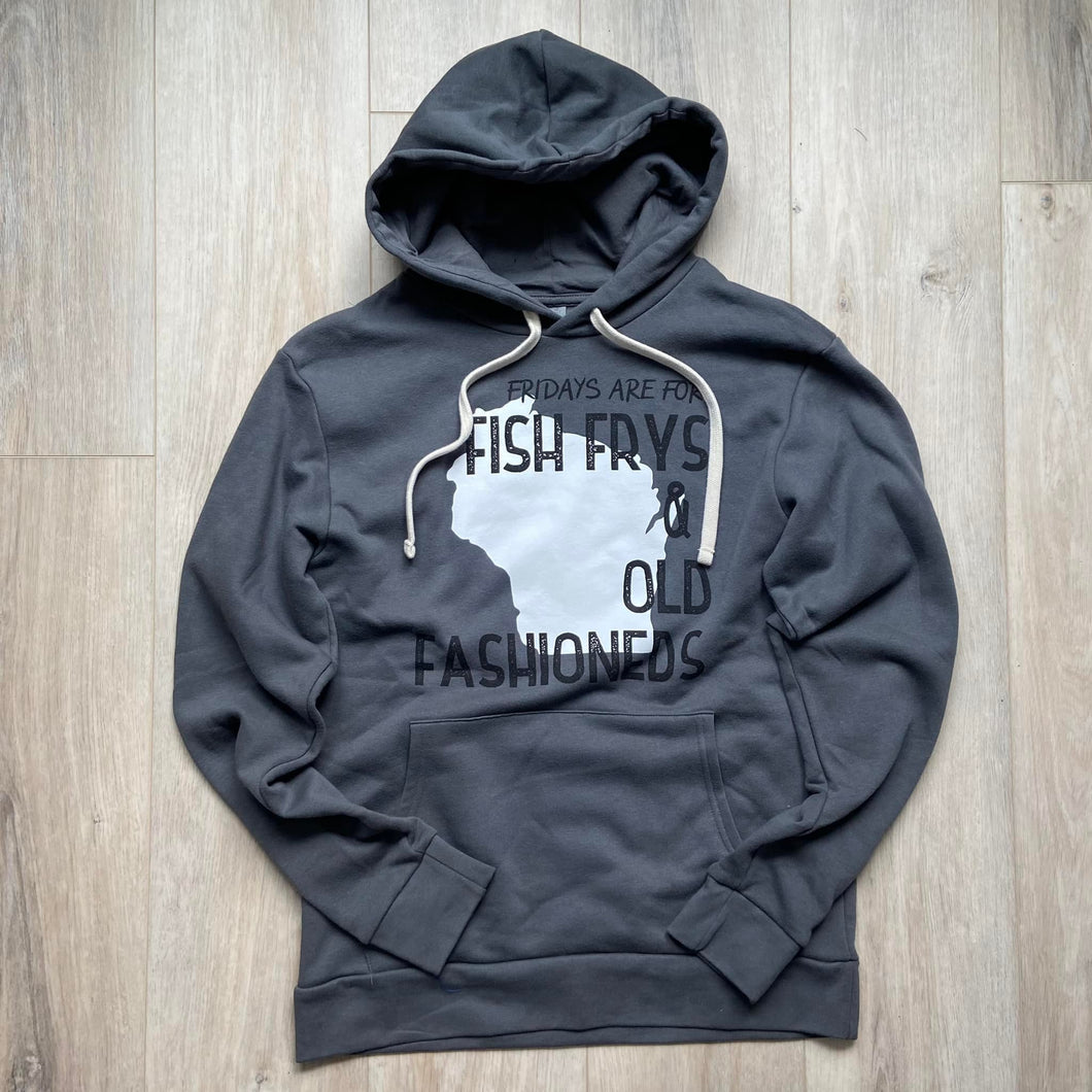 'Fish Frys & Old Fashioneds' Adult Hoodie