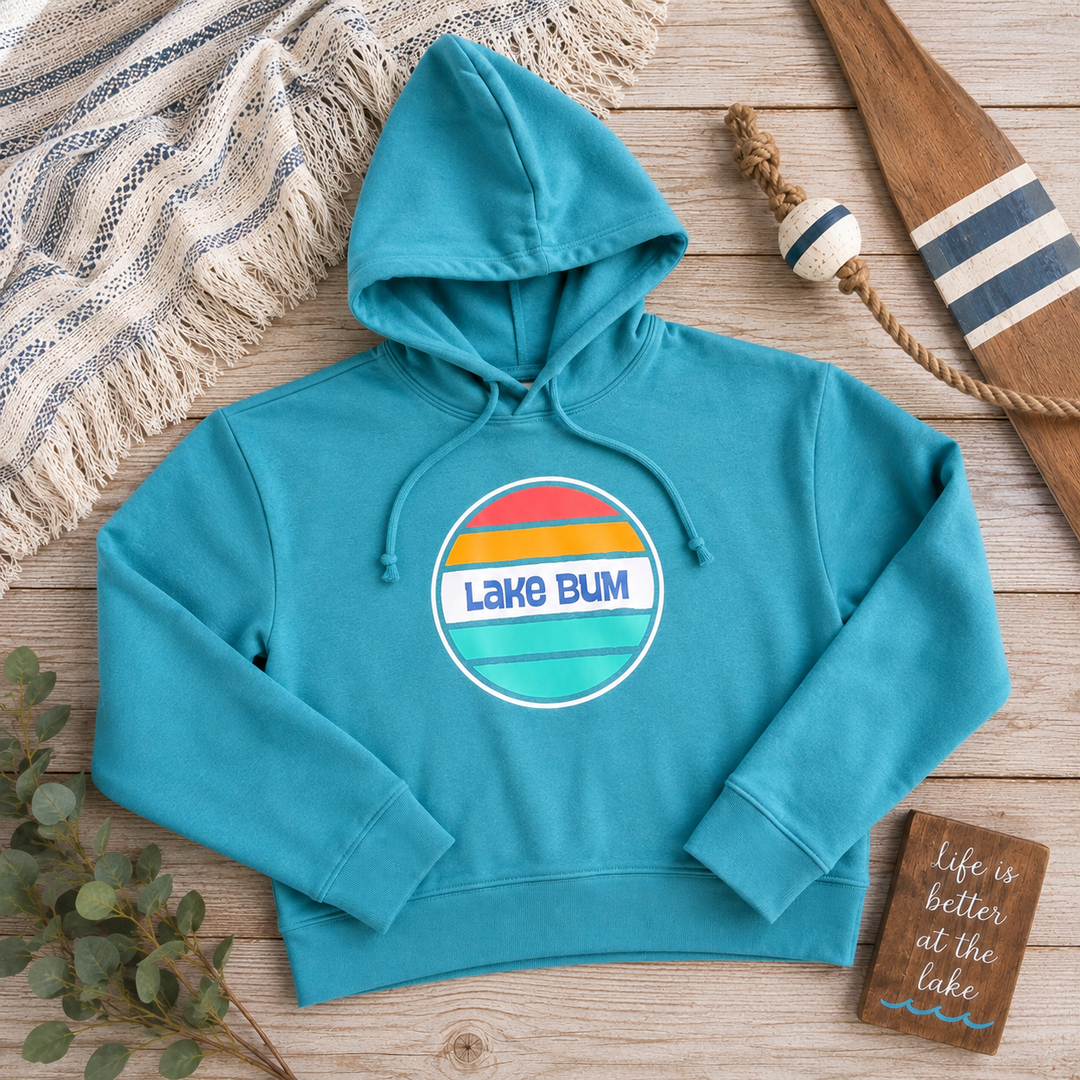 Cropped Hoodie - Lake Bum