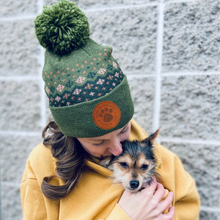 Load image into Gallery viewer, Patterned Beanie w/ HSMC Logo Patch
