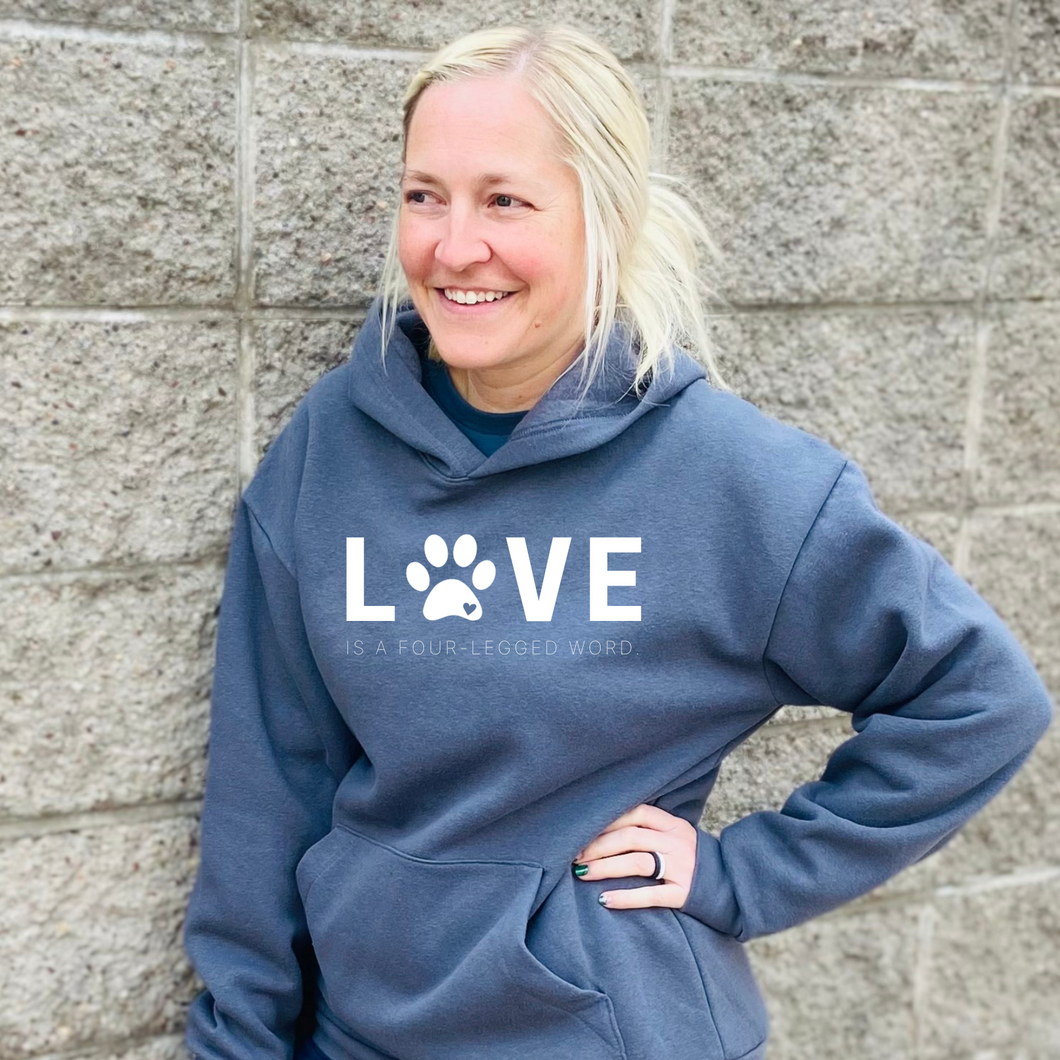 Love is a Four-Legged Word - Cozy Hoodie
