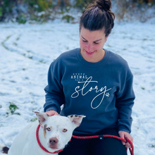 Load image into Gallery viewer, Every Animal Has A Story - Cozy Crewneck Sweatshirt
