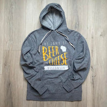 Load image into Gallery viewer, &#39;The Land of Beer and Cheese&#39; Crewnecks + Hoodies!
