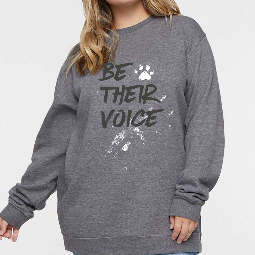 Be Their Voice Cozy Crewneck