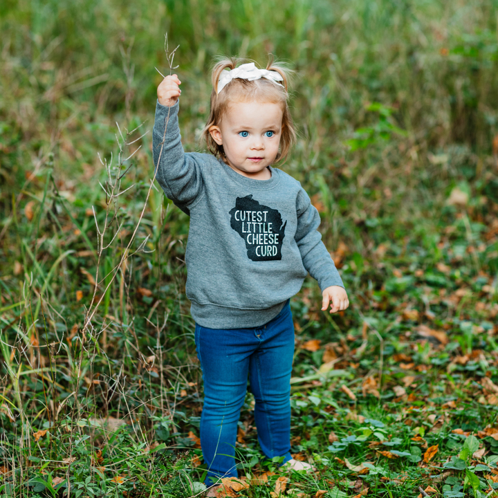 Cutest Little Cheese Curd - Toddler Cozy Crewneck