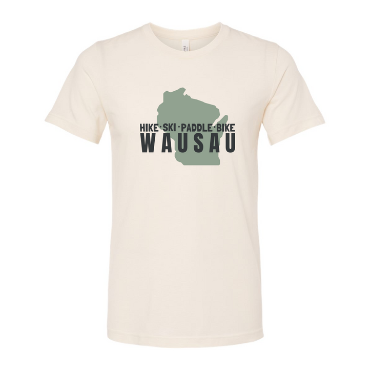 Hike Ski Paddle Bike WAUSAU Tee