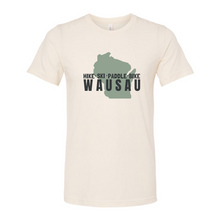 Load image into Gallery viewer, Hike Ski Paddle Bike WAUSAU Tee
