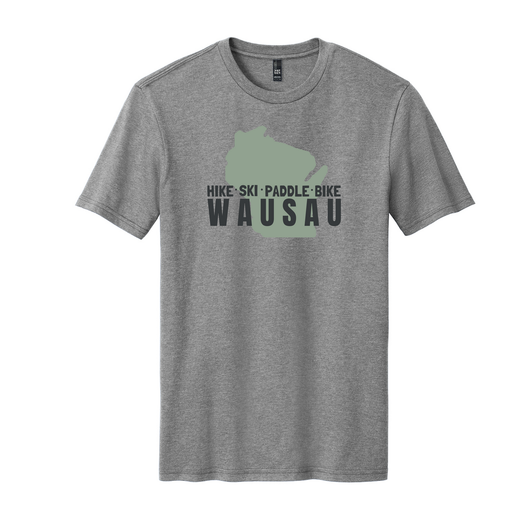 Hike Ski Paddle Bike WAUSAU Tee