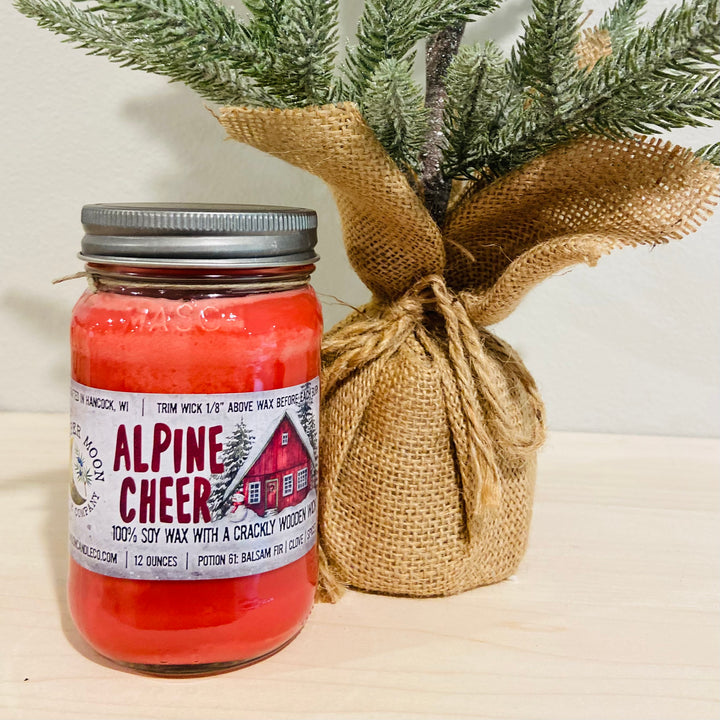 Holiday Candles - 12 oz., Wooden Wick, Soy
