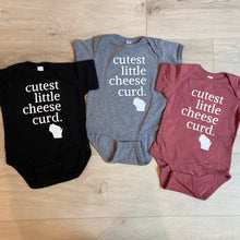 Load image into Gallery viewer, &#39;Cutest Little Cheese Curd&#39; Onesie
