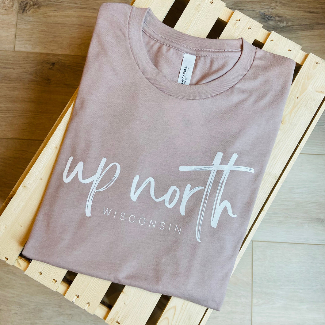 'Up North' Long Sleeve Tee - Earthy Pink
