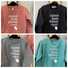 Load image into Gallery viewer, Cutest Little Cheese Curd - Toddler Cozy Crewneck
