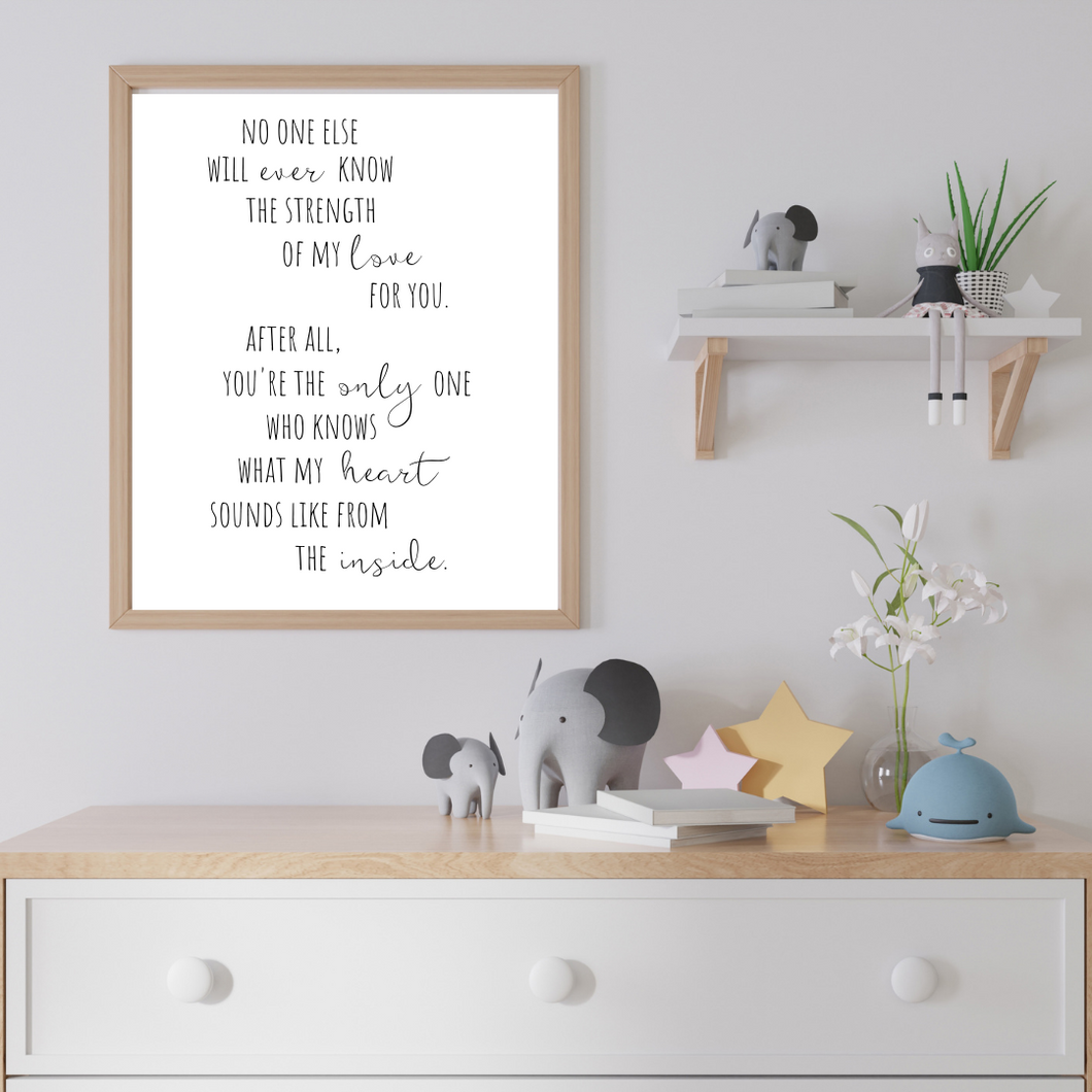 No One Else - Print