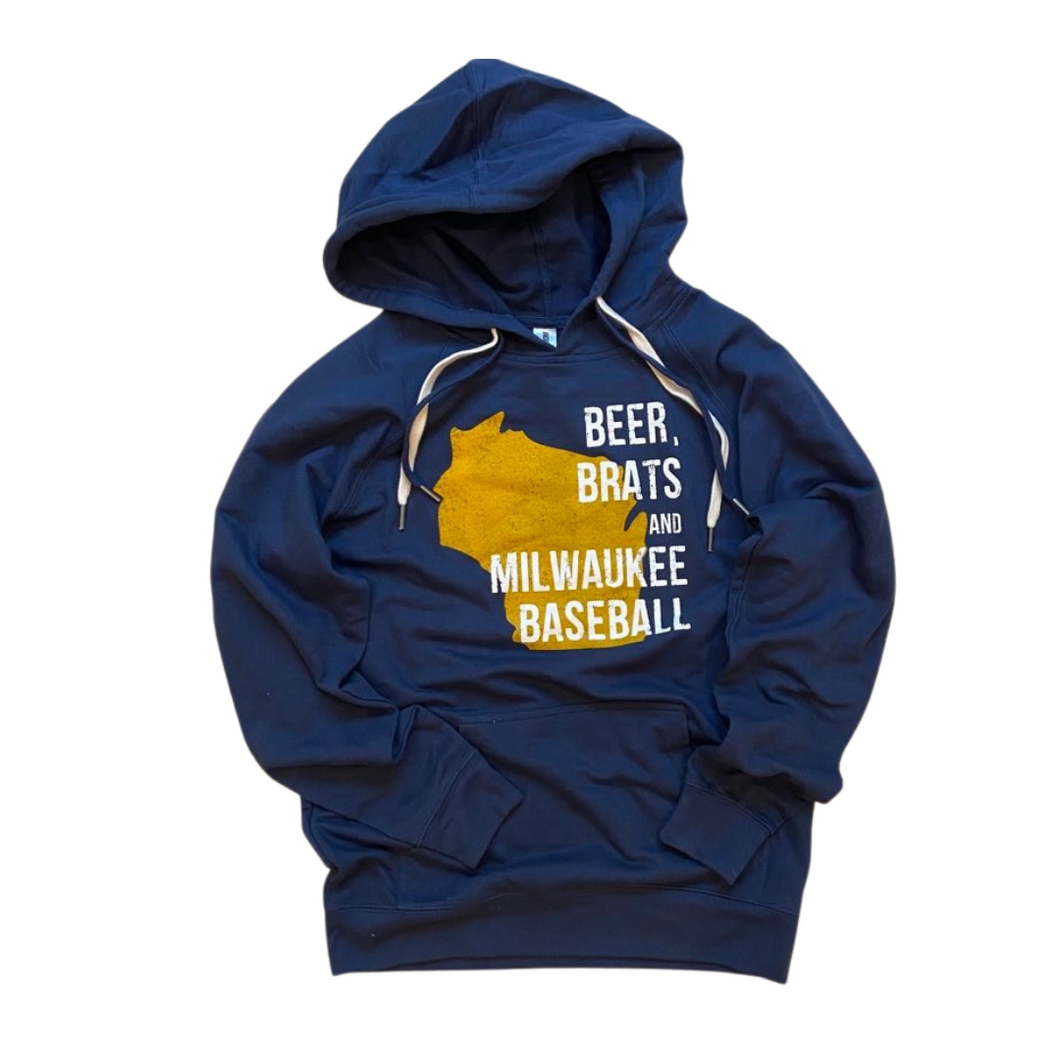 Brewers - Lightweight Navy Hoodie