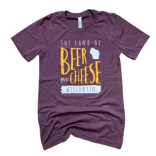 Load image into Gallery viewer, &#39;The Land of Beer and Cheese&#39; Tees - Various Colors
