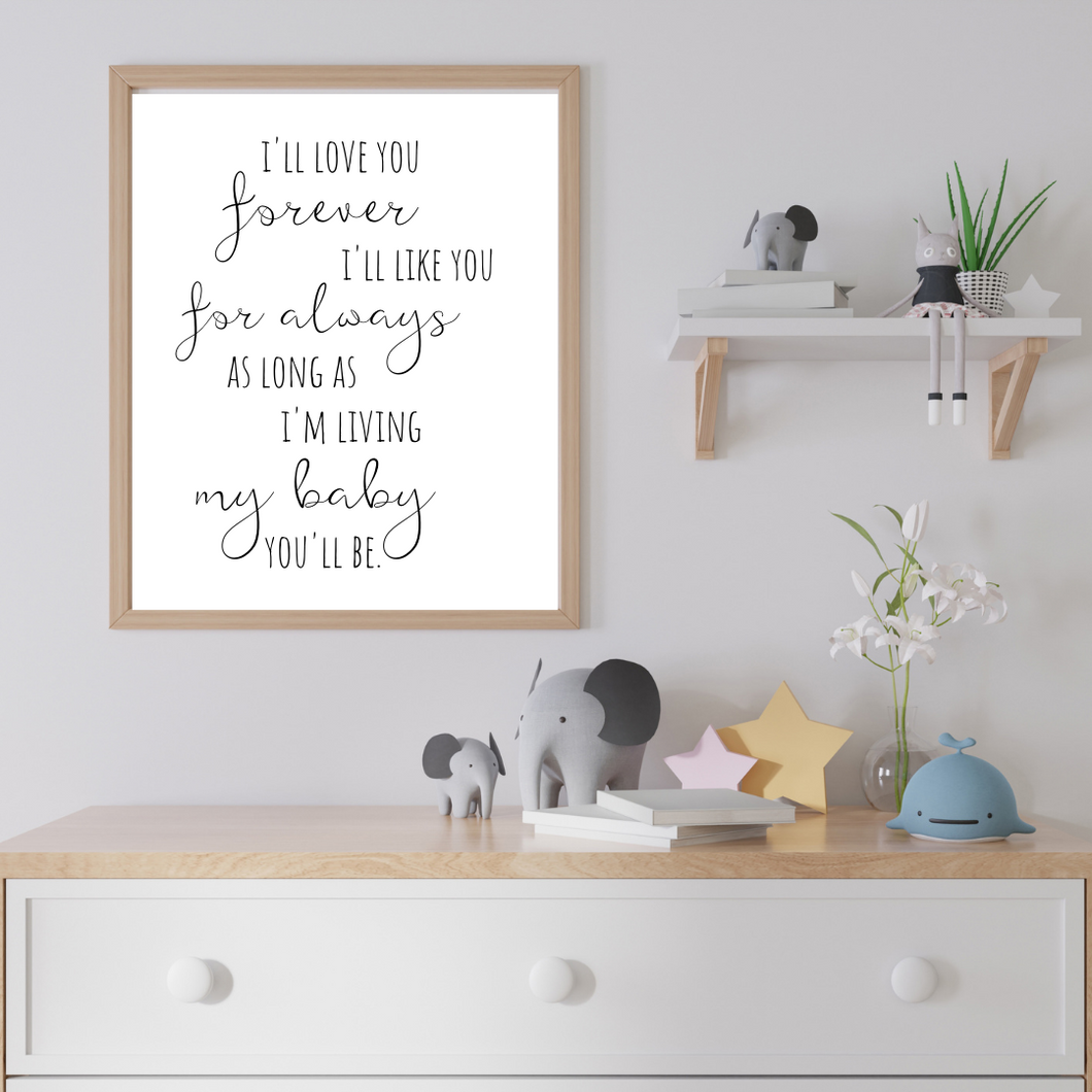 Love You Forever - Print
