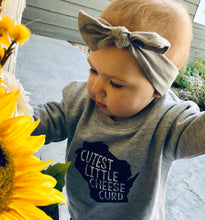 Load image into Gallery viewer, &#39;Cutest Little Cheese Curd&#39; Toddler Crewneck Sweatshirt
