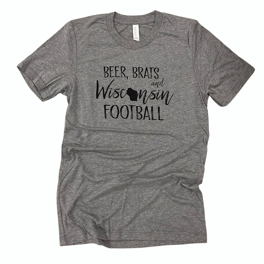'Beer, Brats and Wisconsin Football' Tee