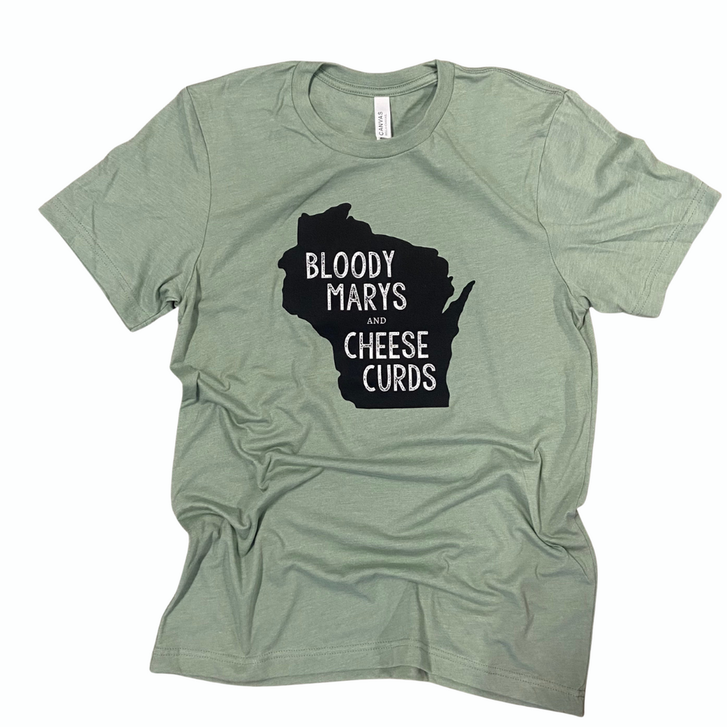'Bloody Marys & Cheese Curds' Adult Tee