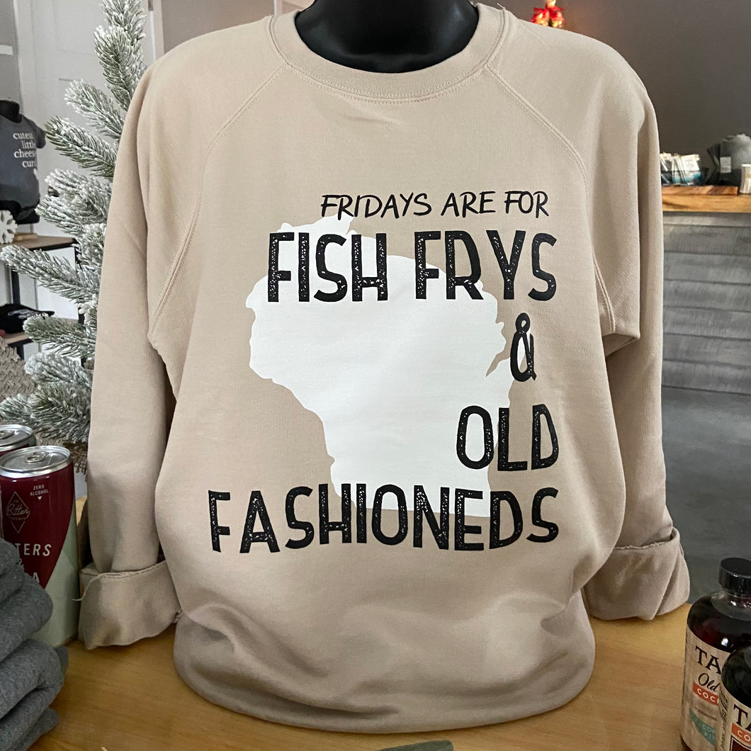 Fish Frys + Old Fashioneds - Lightweight Crewneck